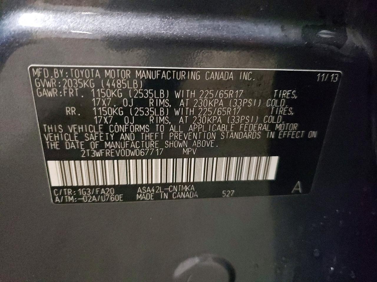 2013 Toyota Rav4 xle