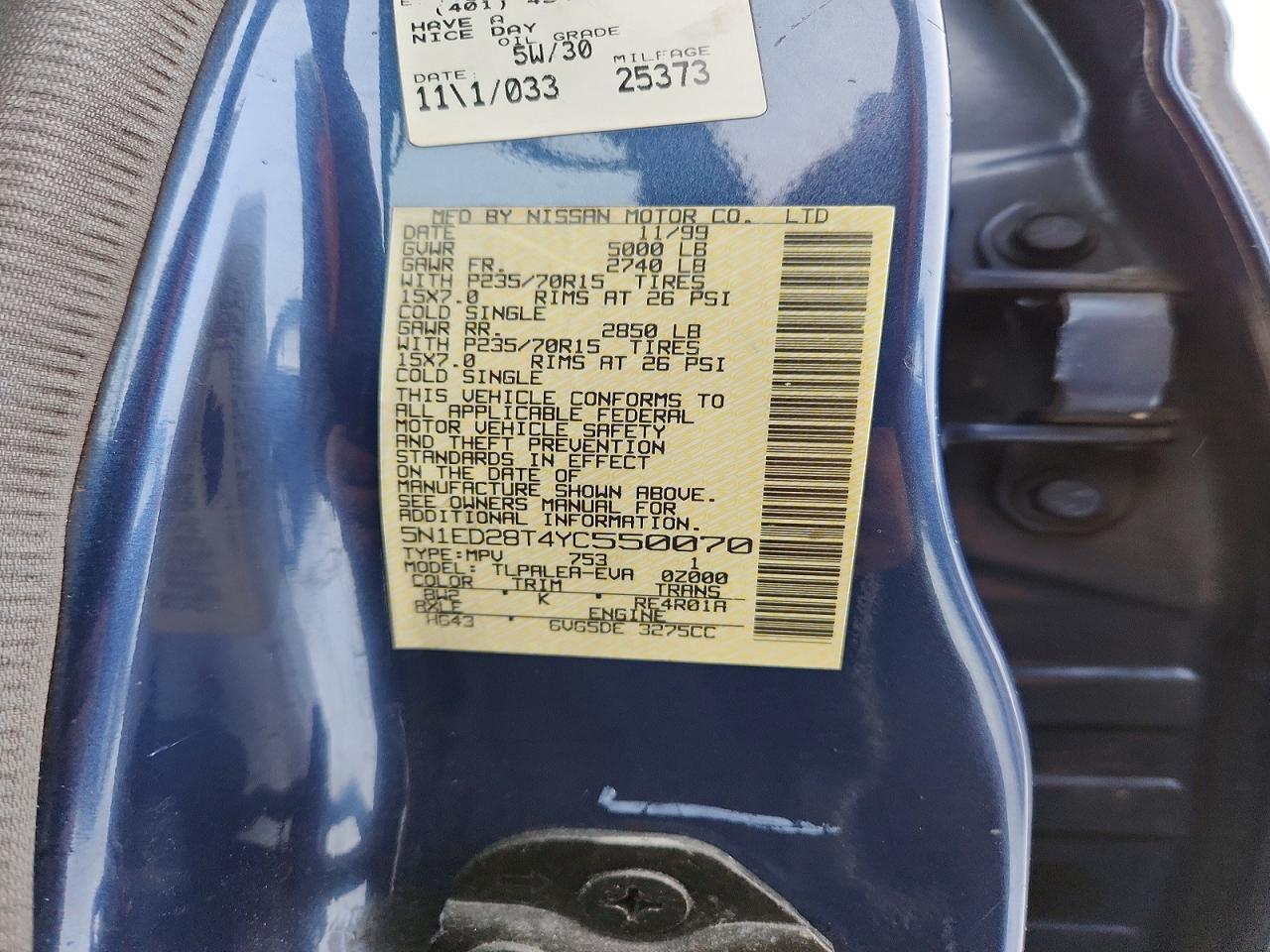2000 Nissan Xterra xe