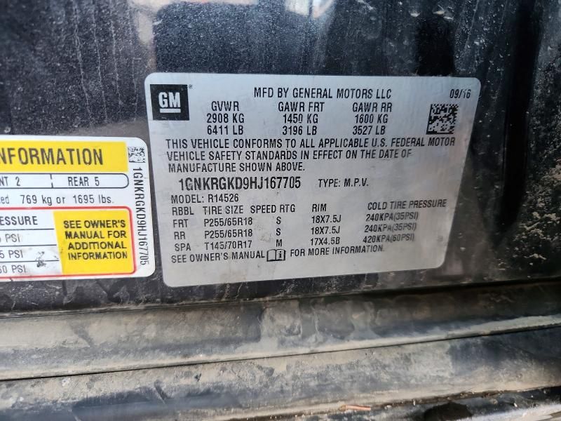 2017 Chevrolet Traverse lt