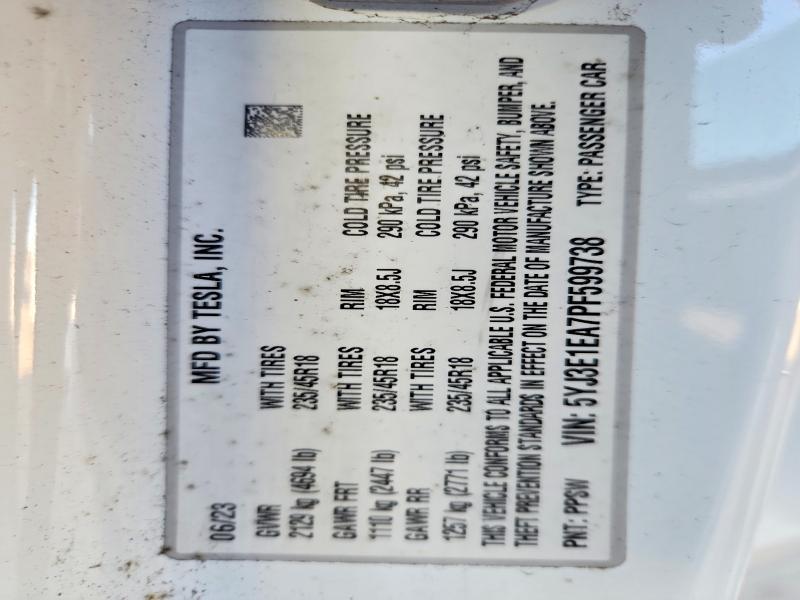 2023 Tesla Model 3