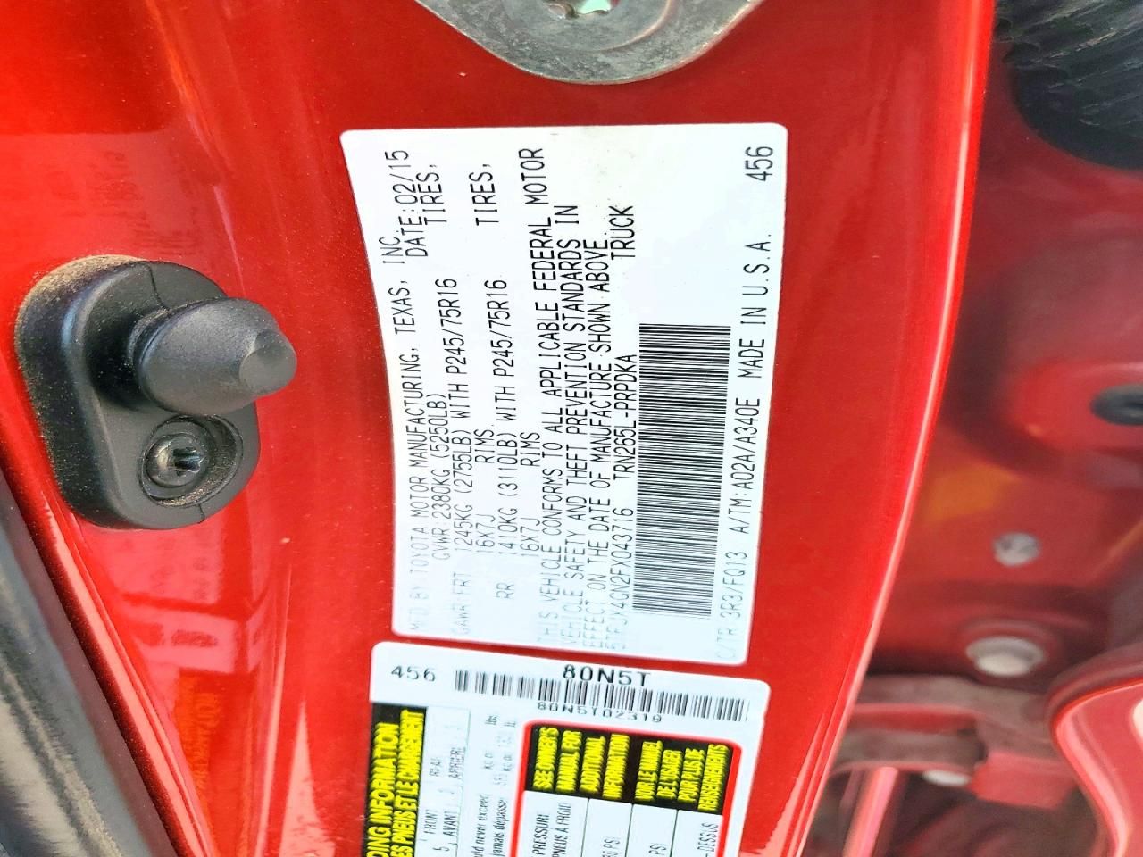 2015 Toyota Tacoma Double Cab Prerunner