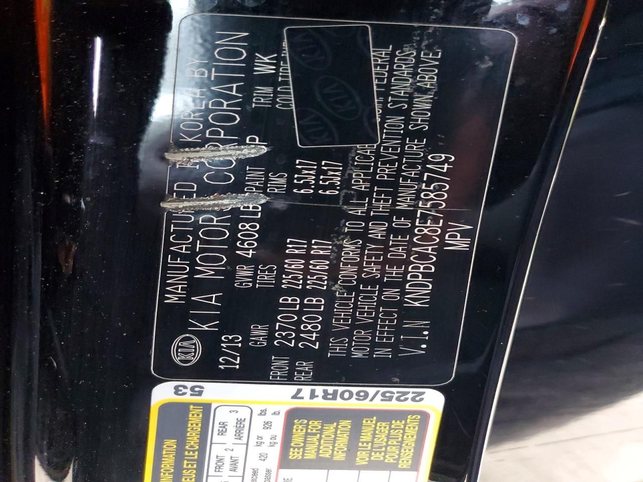 2014 KIA Sportage lx