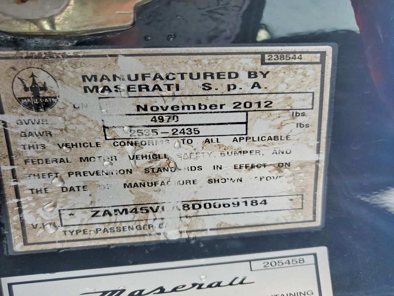 2013 Maserati Granturismo s