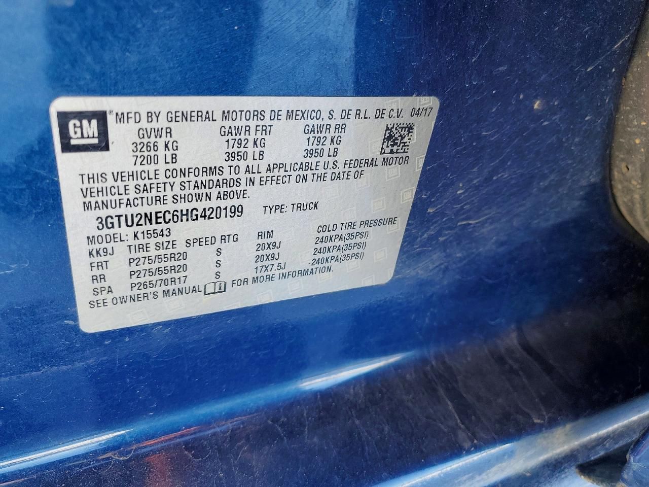 2017 GMC Sierra K1500 SLT