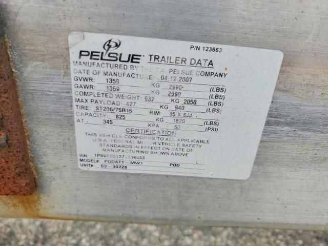 2001 Pelsue Podatt-mwt Fiber Optic Splicing Trailer