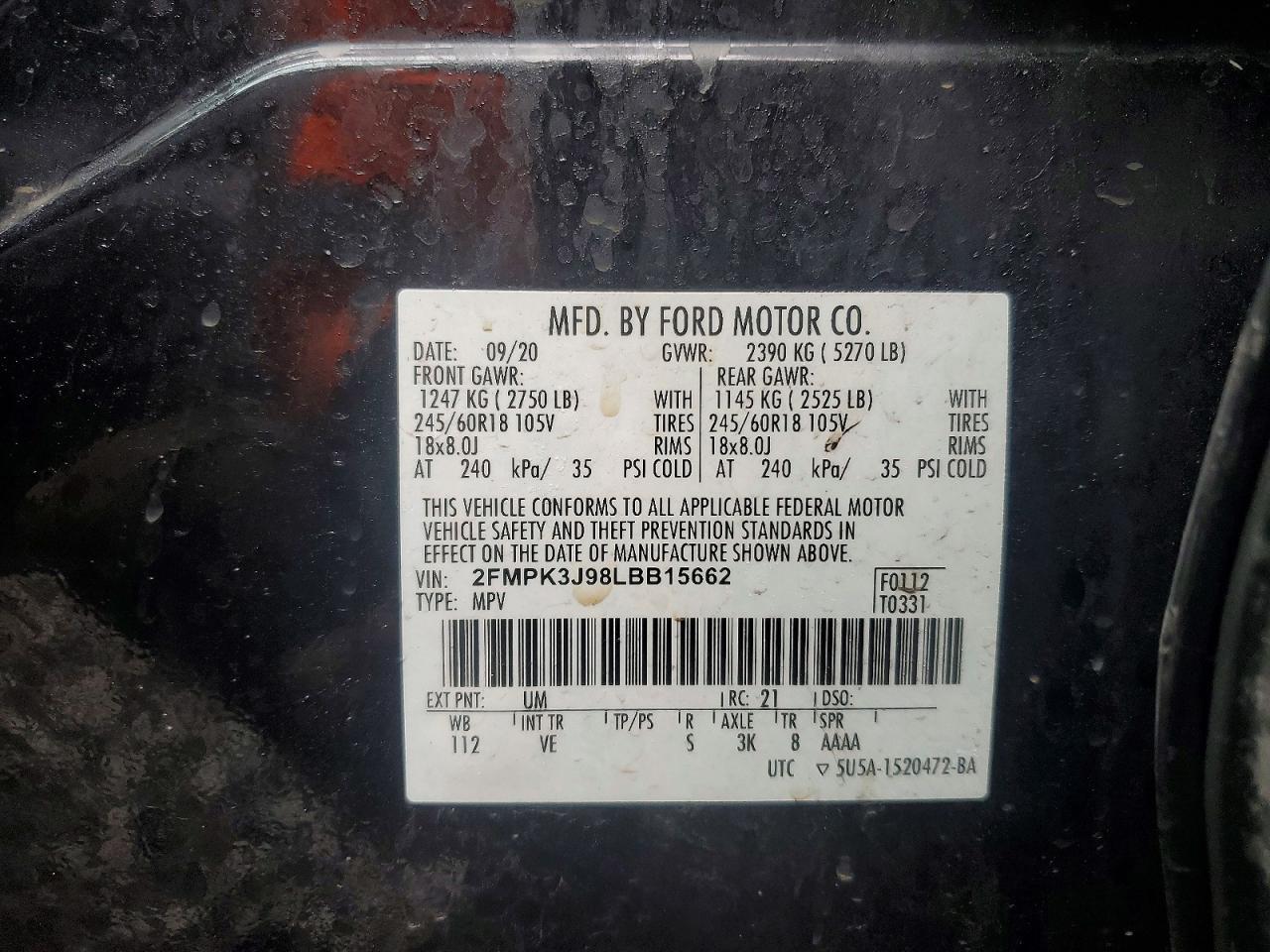 2020 Ford Edge sel