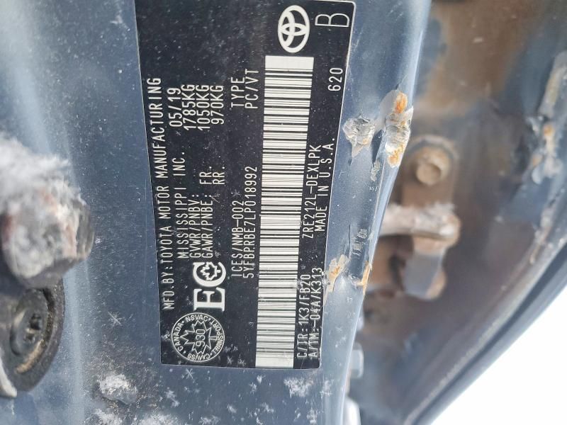 2020 Toyota Corolla le