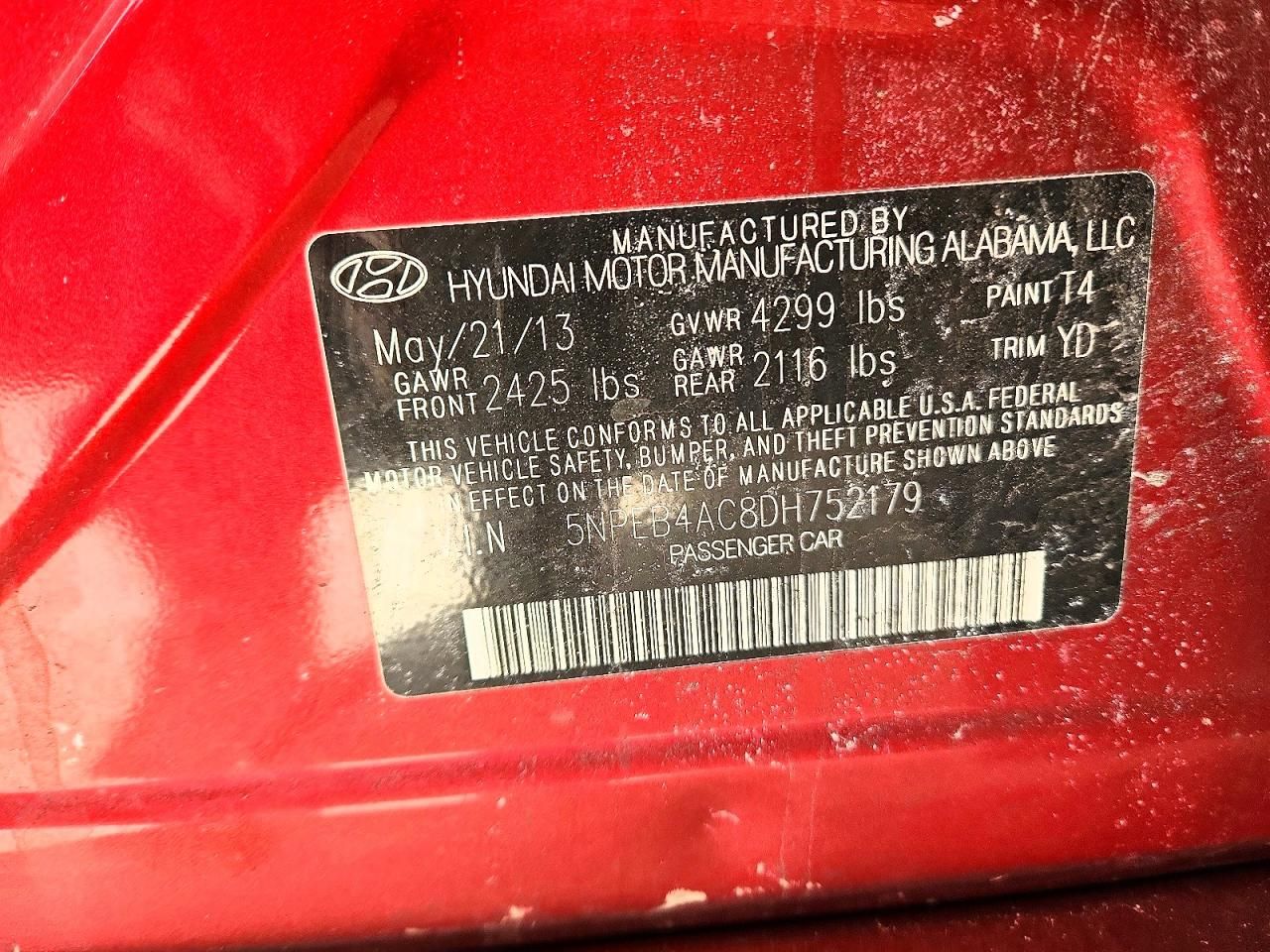 2013 Hyundai Sonata gls