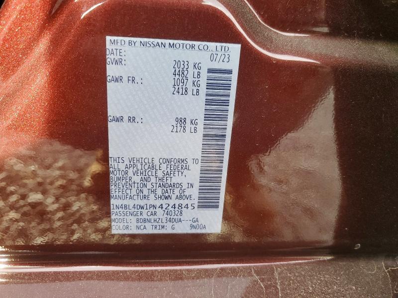 2023 Nissan Altima 2.5 sv