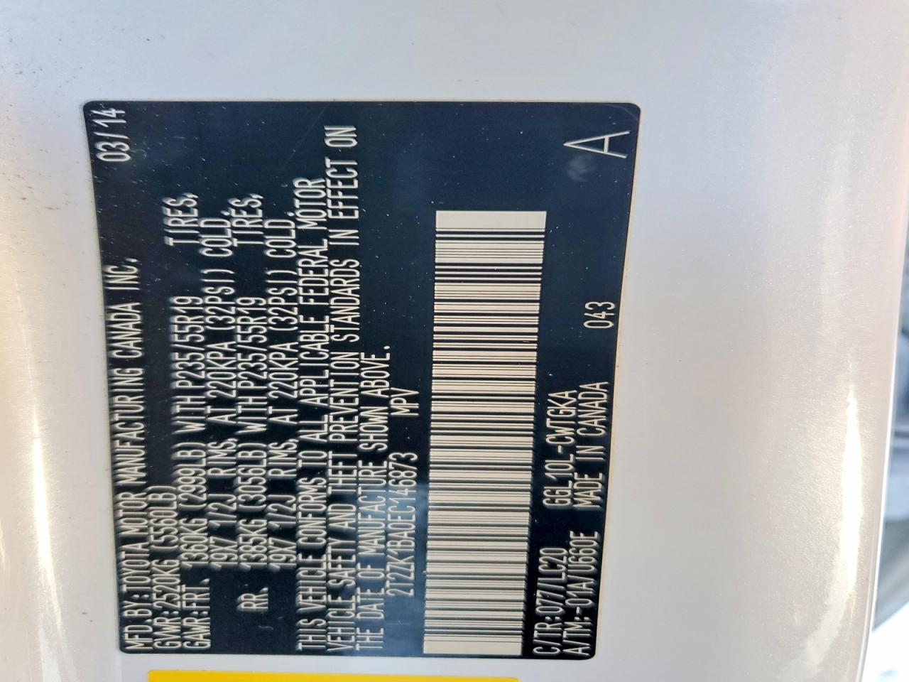 2014 Lexus Rx 350 Base