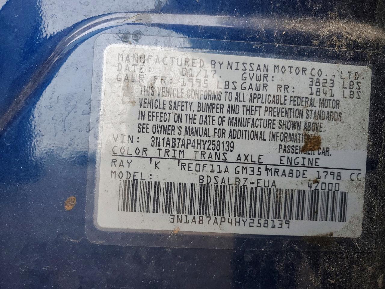 2017 Nissan Sentra s