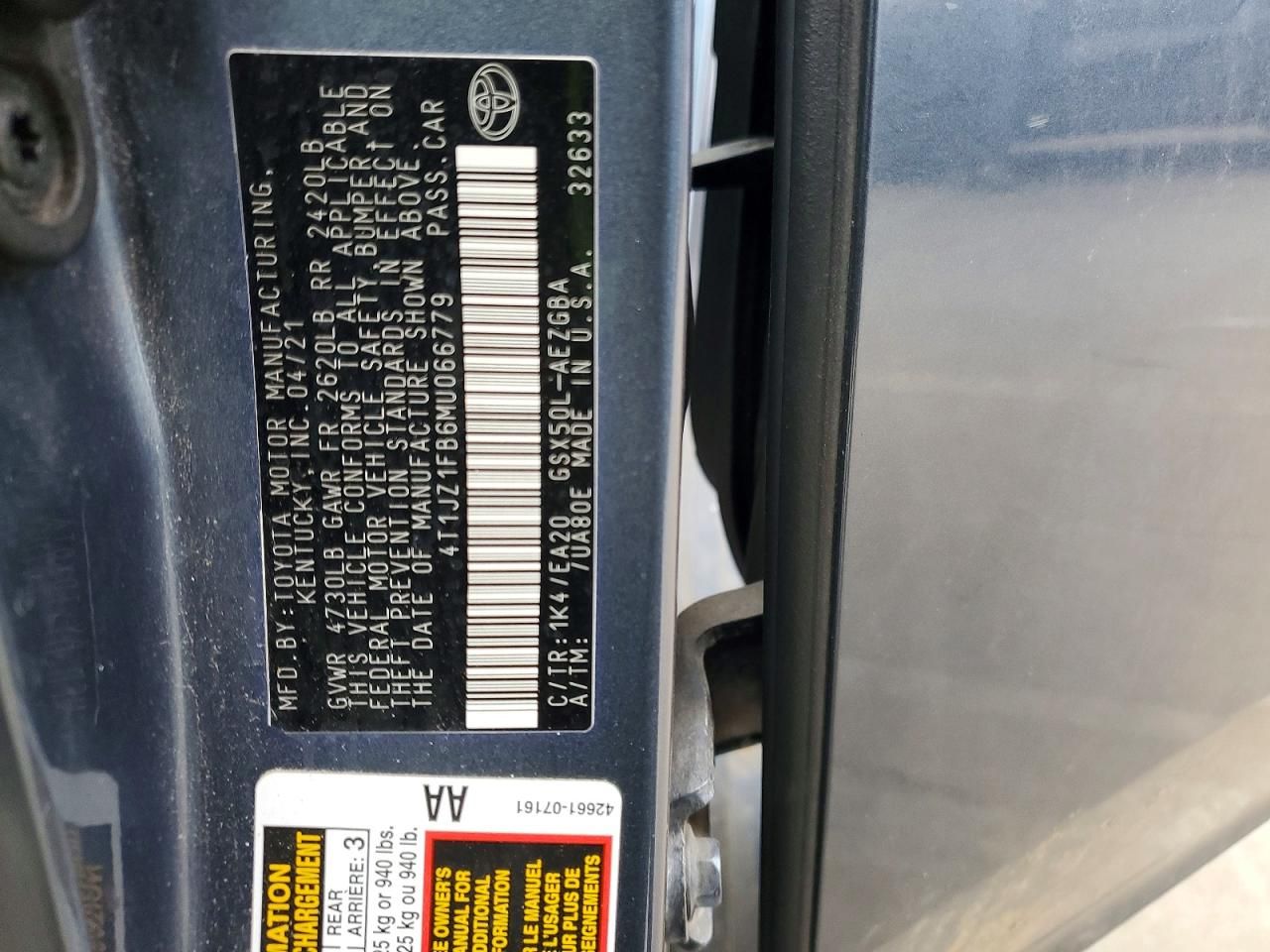 2021 Toyota Avalon xle