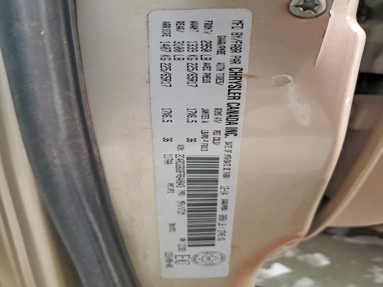 2015 Dodge Grand Caravan se