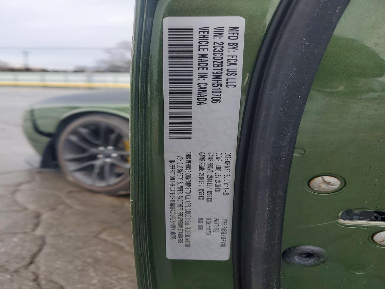 2021 Dodge Challenger r