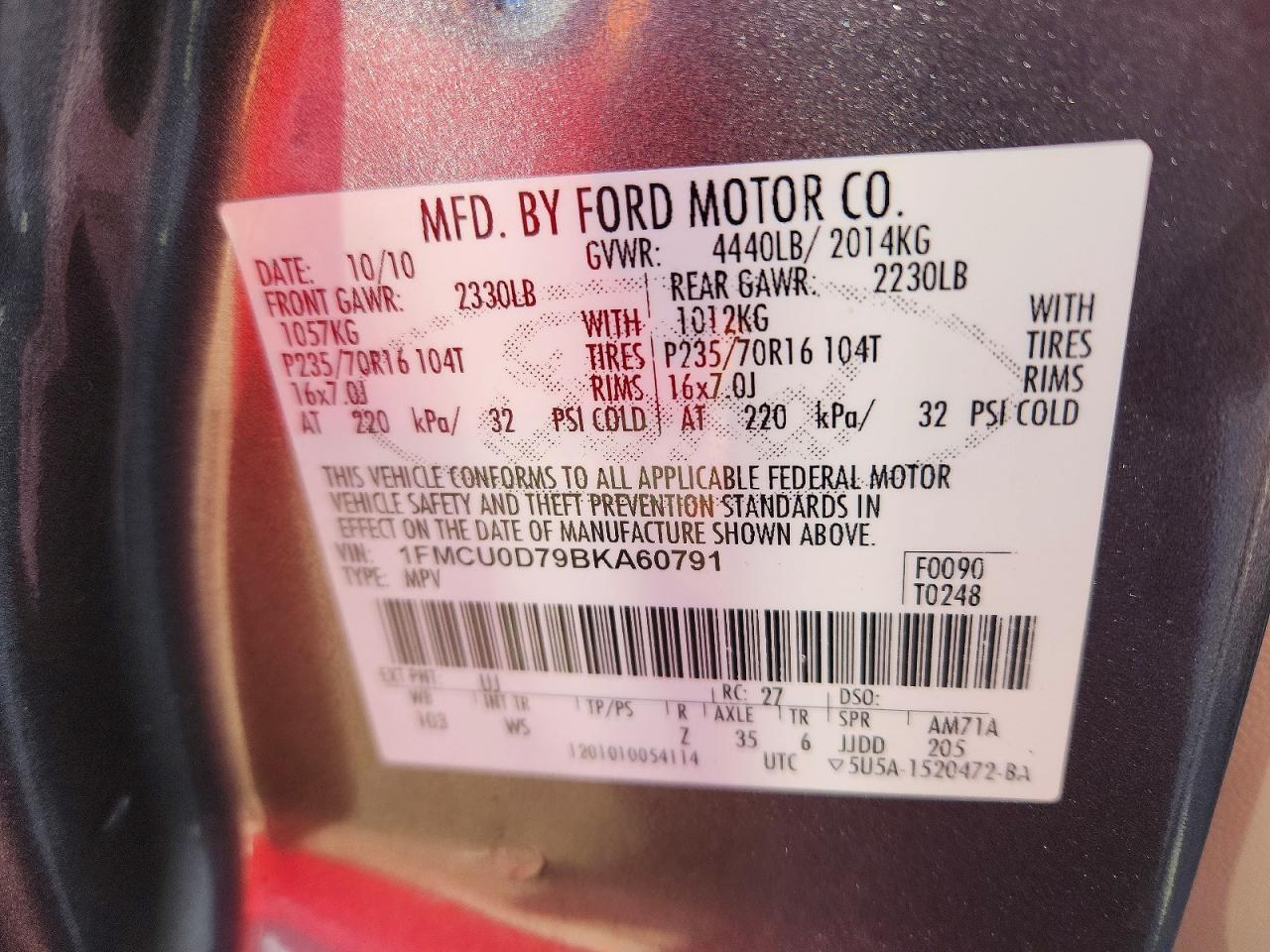 2011 Ford Escape xlt