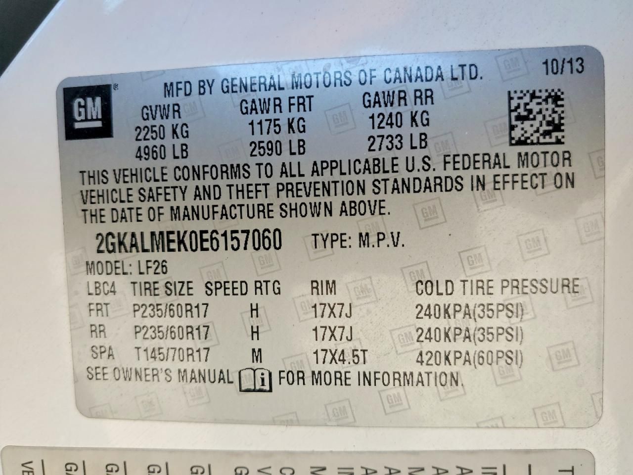 2014 GMC Terrain sle