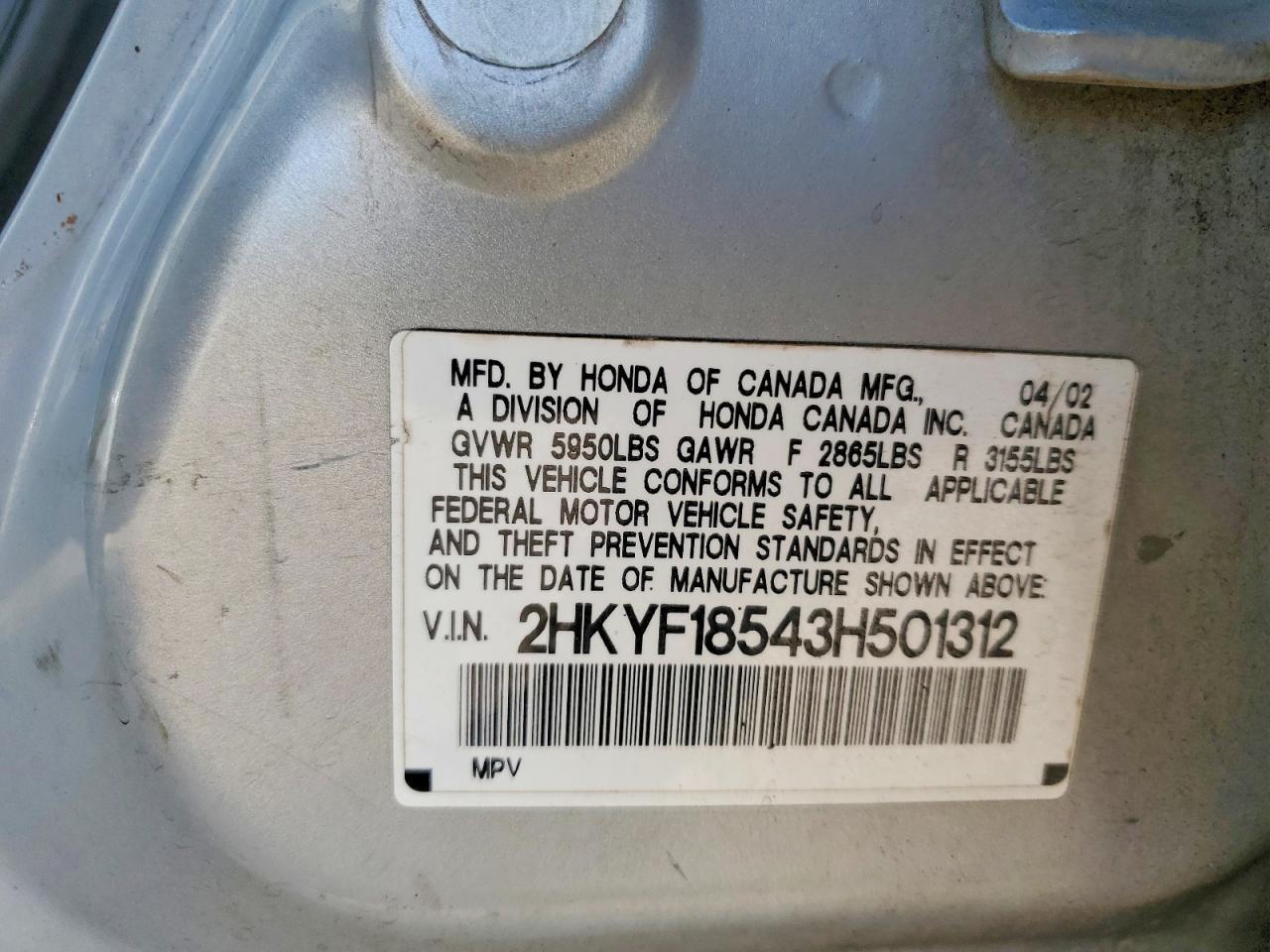 2003 Honda Pilot exl