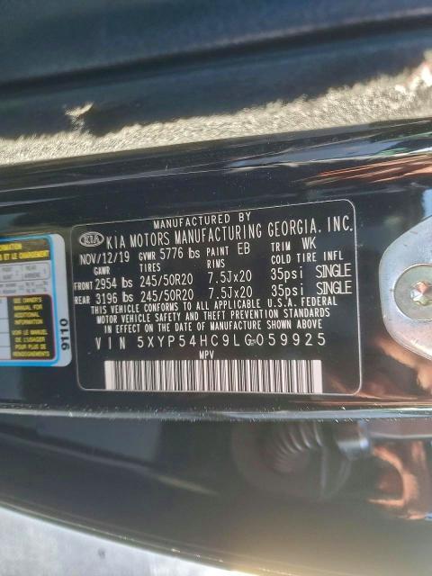 2020 KIA Telluride sx