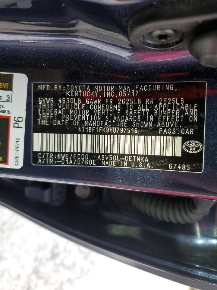 2017 Toyota Camry le