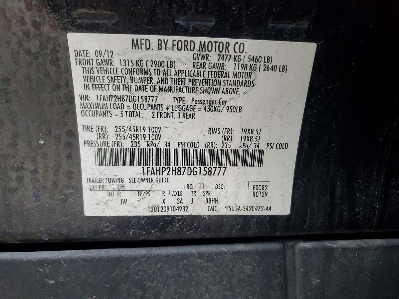 2013 Ford Taurus sel