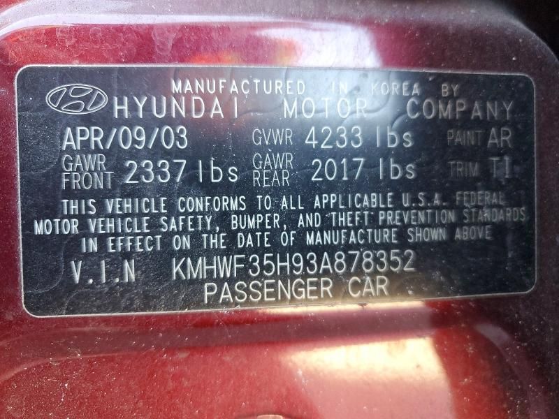 2003 Hyundai Sonata gls
