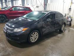 Salvage cars for sale from Copart Ham Lake, MN: 2012 Honda Civic ex