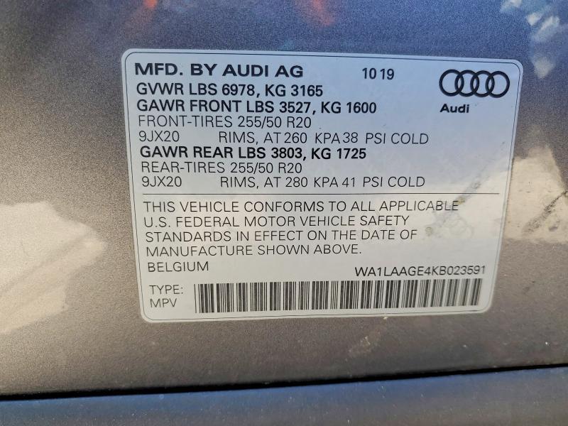 2019 Audi E-tron Premium Plus