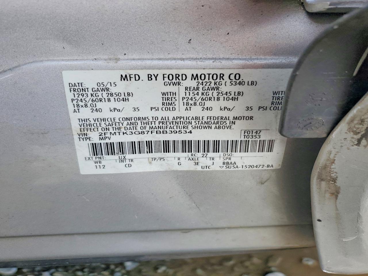 2015 Ford Edge se