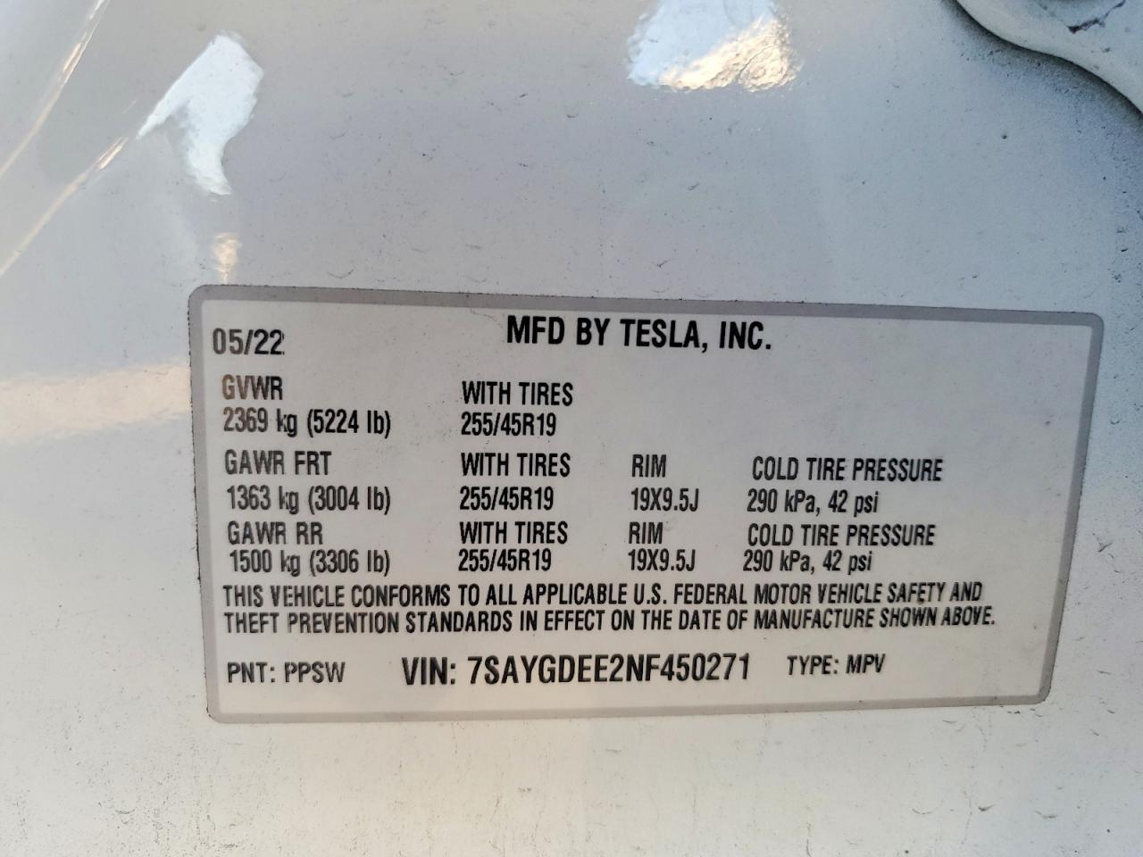 2022 Tesla Model y