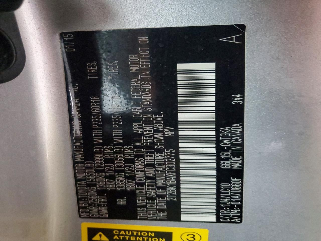 2015 Lexus Rx 350 Base