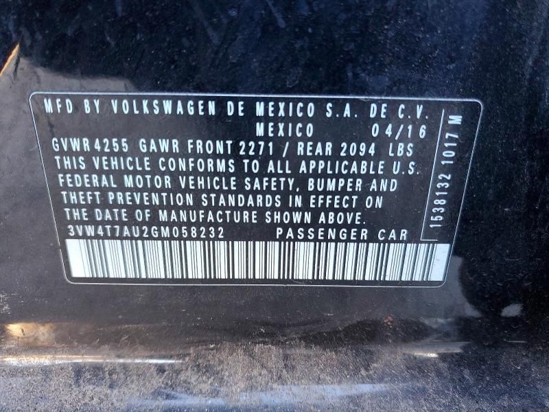 2016 Volkswagen Gti S/se