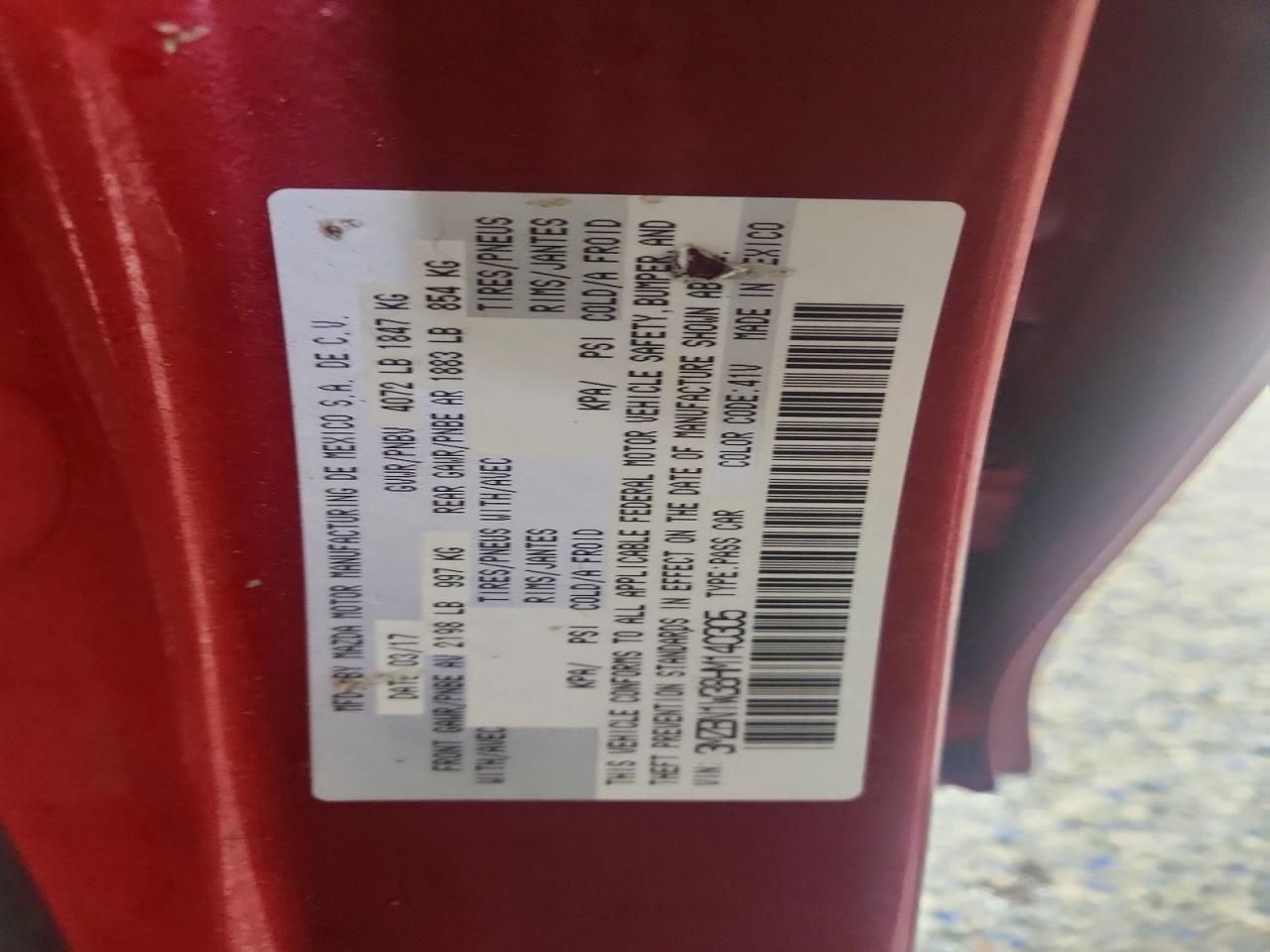 2017 Mazda 3 Grand Touring