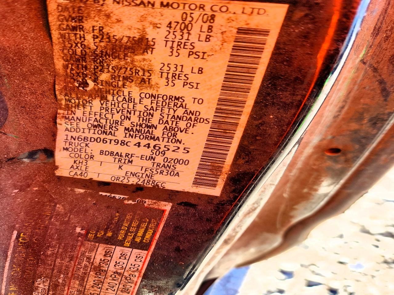 2008 Nissan Frontier King Cab XE