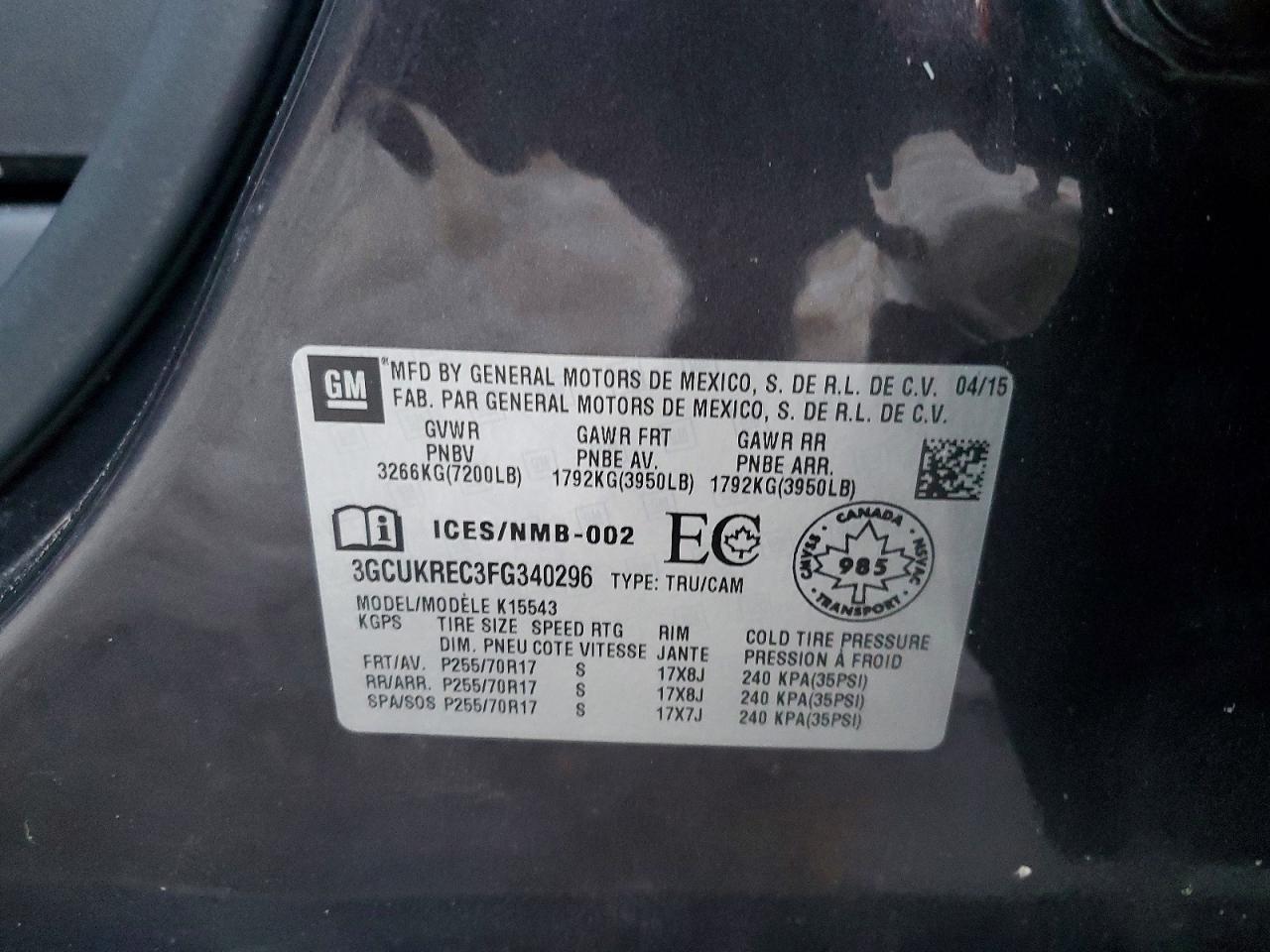 2015 Chevrolet Silverado K1500 LT