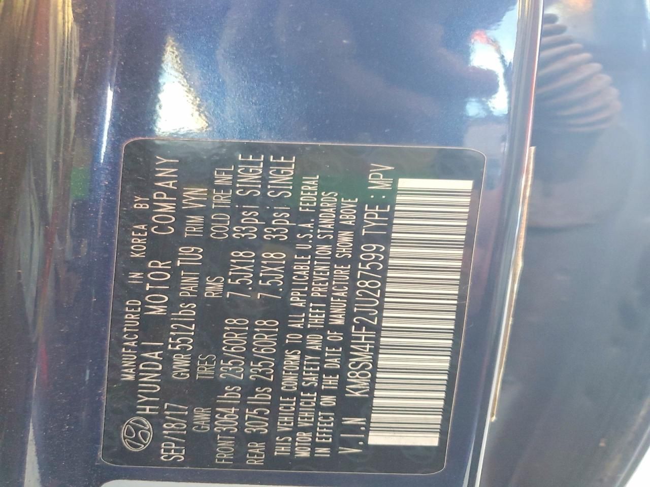 2018 Hyundai Santa fe se