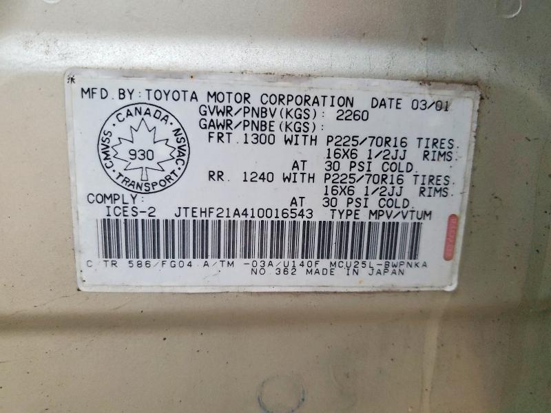 2001 Toyota Highlander