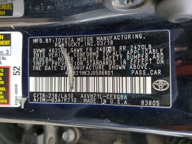 2018 Toyota Camry Hybrid