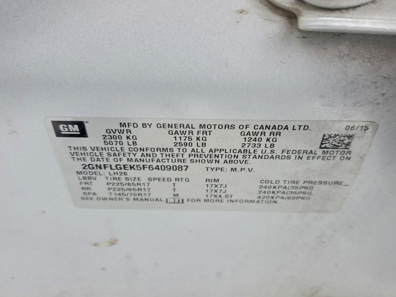 2015 Chevrolet Equinox lt