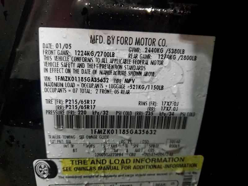 2005 Ford Freestyle se