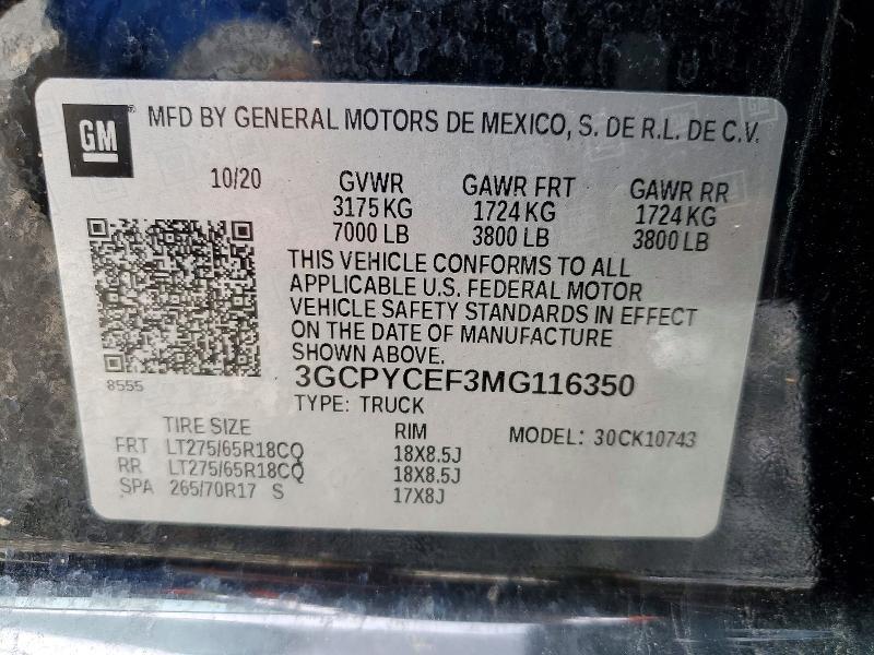 2021 Chevrolet Silverado K1500 Trail Boss Custom