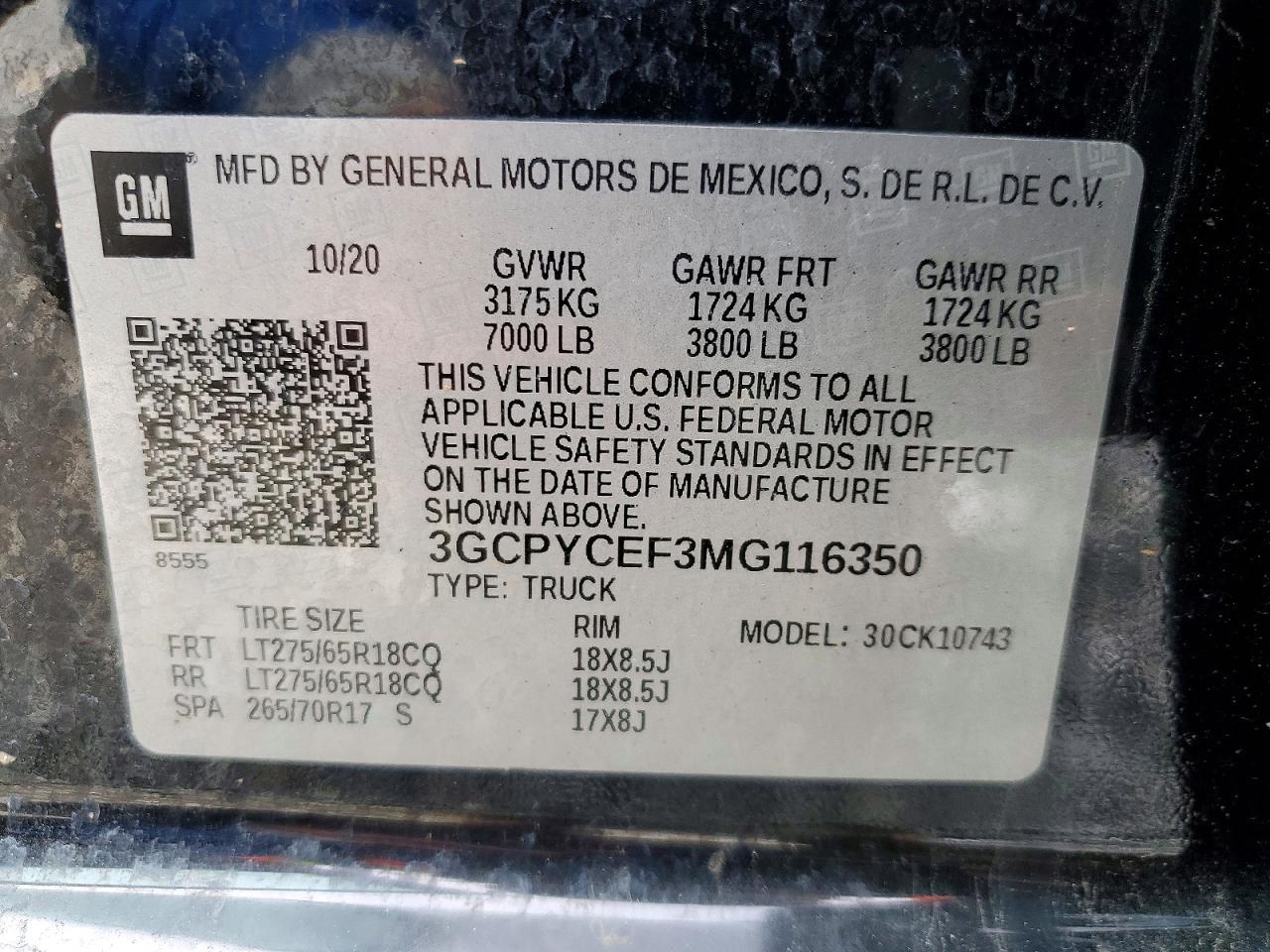 2021 Chevrolet Silverado K1500 Trail Boss Custom