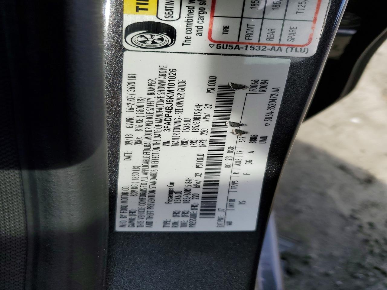2019 Ford Fiesta se