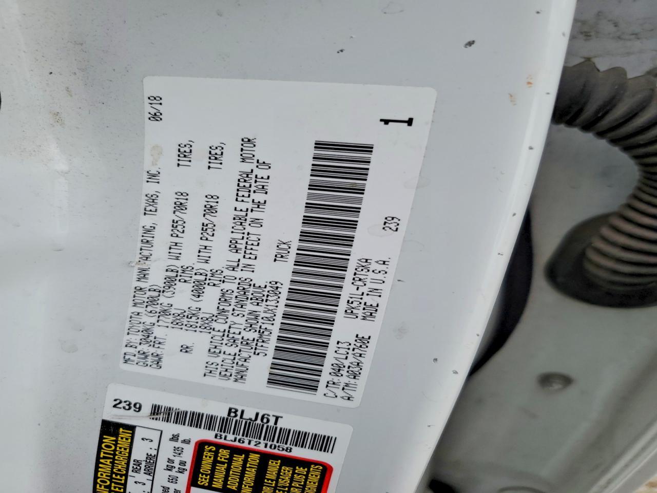 2018 Toyt Tundra 1794 Edition