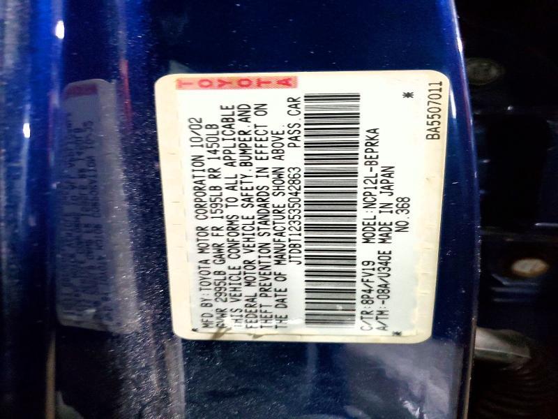 2003 Toyota Echo Base