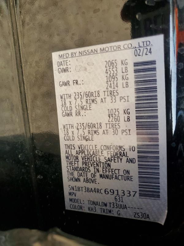 2024 Nissan Rogue sv