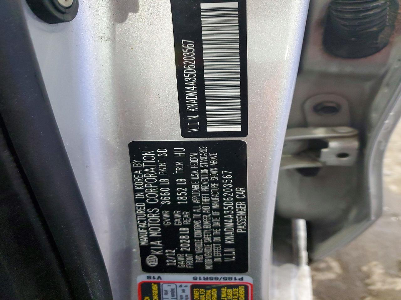2013 KIA Rio lx