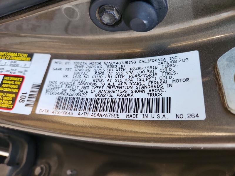 2010 Toyota Tacoma Double cab Prerunner Long bed