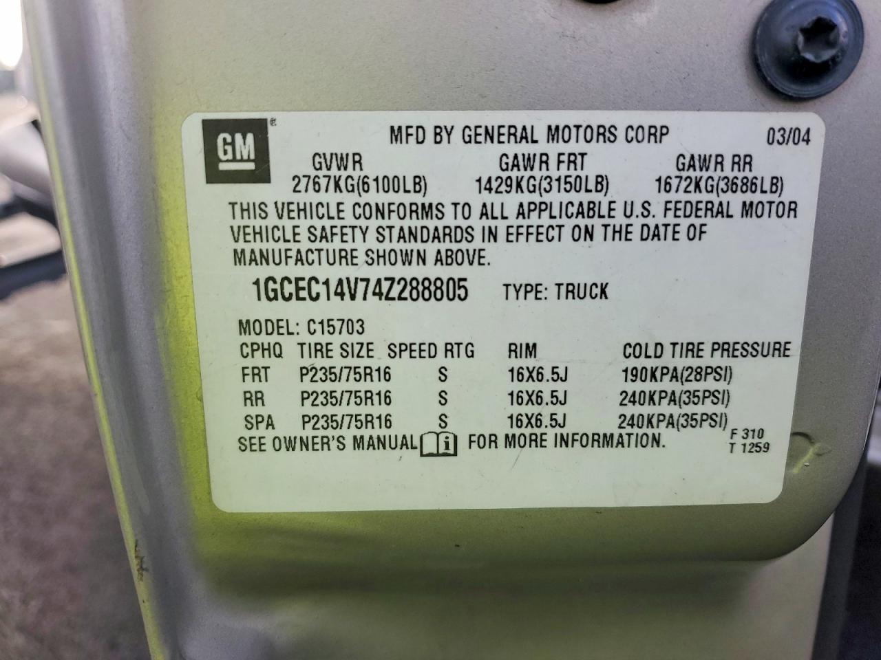 2004 Chevrolet Silverado C1500