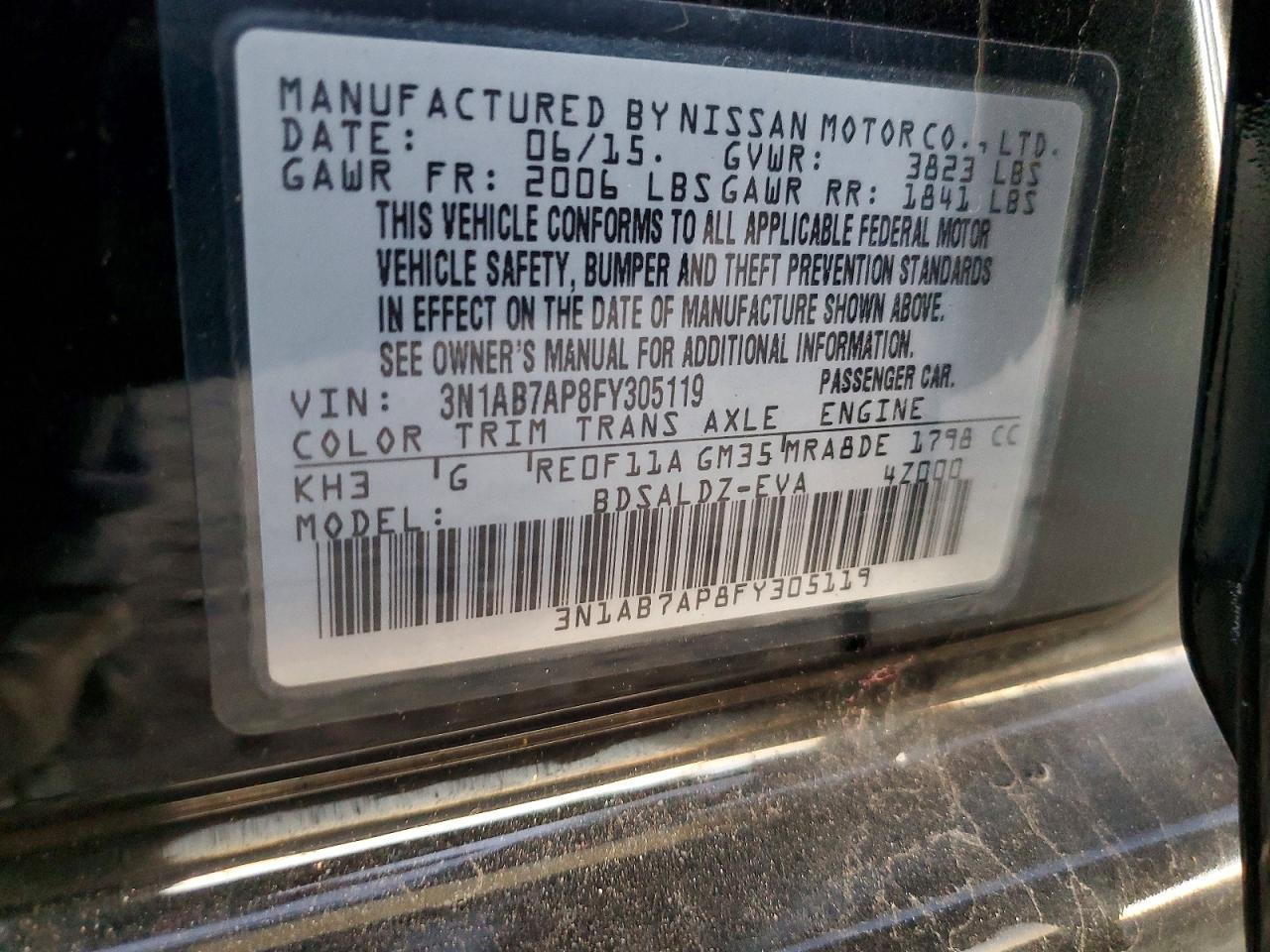 2015 Nissan Sentra sv
