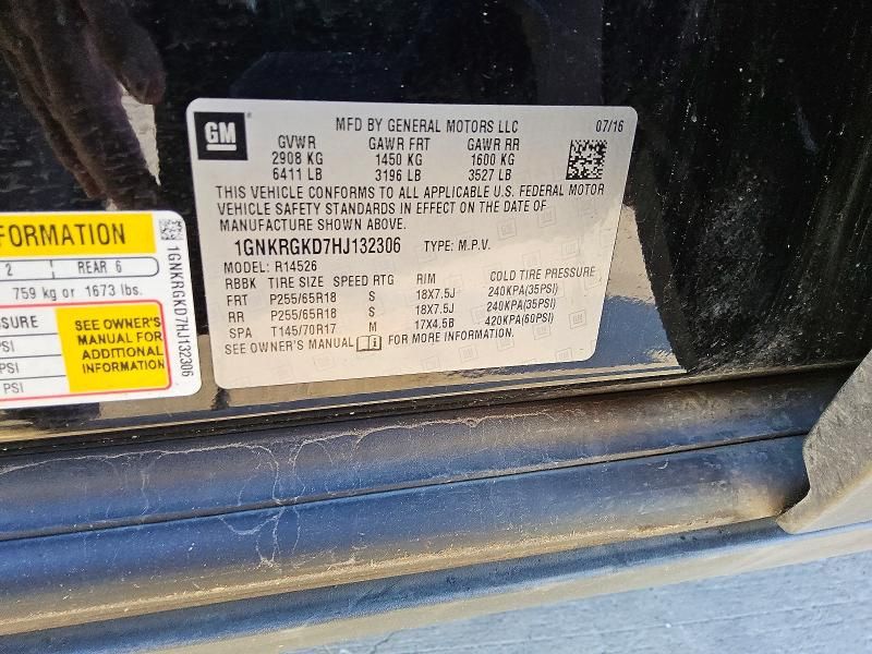 2017 Chevrolet Traverse lt